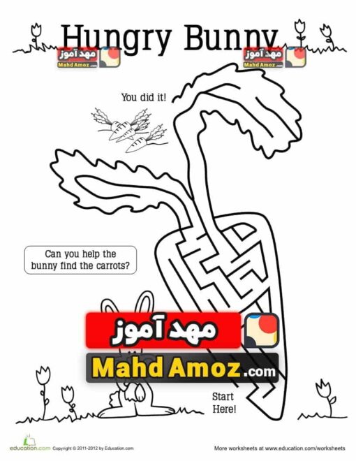 کاربرگ Bunny Maze