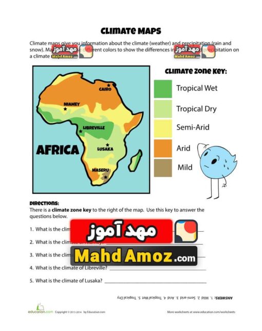 کاربرگ Climate Map