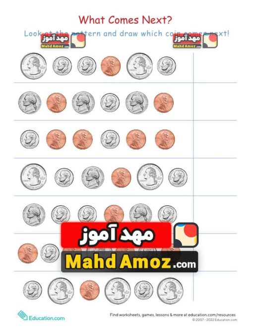 کاربرگ Coin Patterns #1
