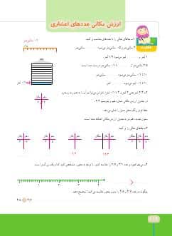 درس چهارم : ارزش مکانی عدد های اعشاری