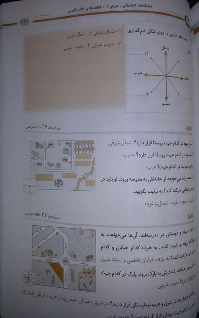 جواب فعالیت صفحه 30 درس 6 — مطالعات اجتماعی چهارم ابتدایی دبستان