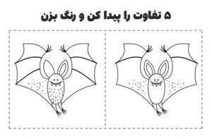 پیدا کردن تفاوت‌ها در تصاویر مناسب چاپ خفاش شجاع