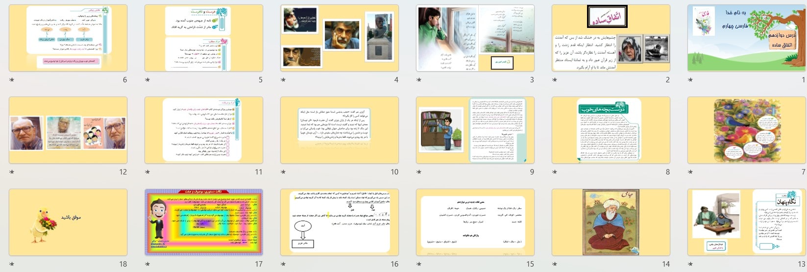 پیش نمایش تصاویر پاورپوینت درس 12 اتفاق ساده (سری2)— فارسی چهارم دبستان ابتدایی