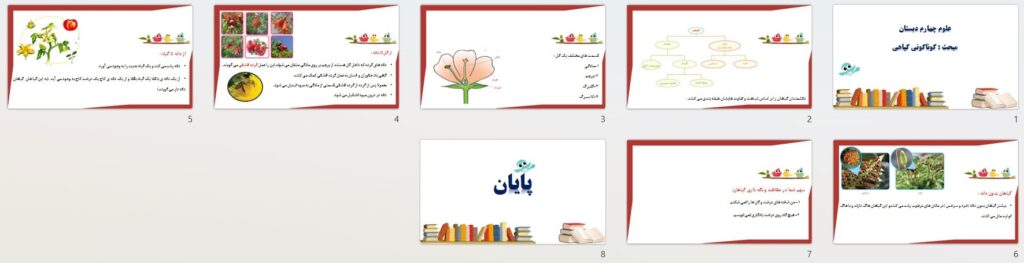 پیش نمایش تصاویر پاورپوینت درس 12 گوناگونی گیاهان (سری2) — علوم تجربی چهارم دبستان ابتدایی