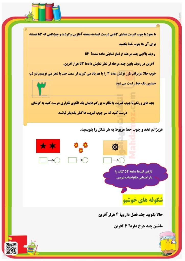 درسنامه تم 8 ریاضی کلاس اول مدرسه