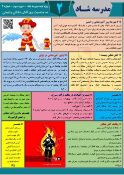 روزنامه دیواری روز آتش نشانی | مناسب چاپ و دیوار کلاس