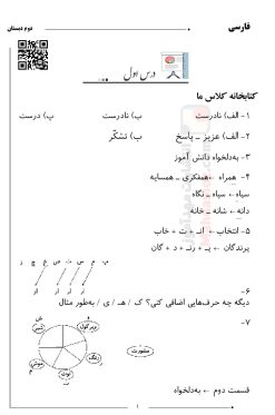 حل فعالیت های درس 1 کتاب خانه ی کلاس ما فارسی دوم ابتدایی حل فعالیت های درس 1 کتاب خانه ی کلاس ما فارسی دوم ابتدایی