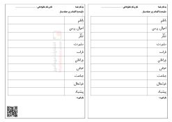 کاربرگ جمله سازی درس 1 کتاب خانه ی کلاس ما فارسی پایه دوم کاربرگ جمله سازی درس 1 کتاب خانه ی کلاس ما فارسی پایه دوم