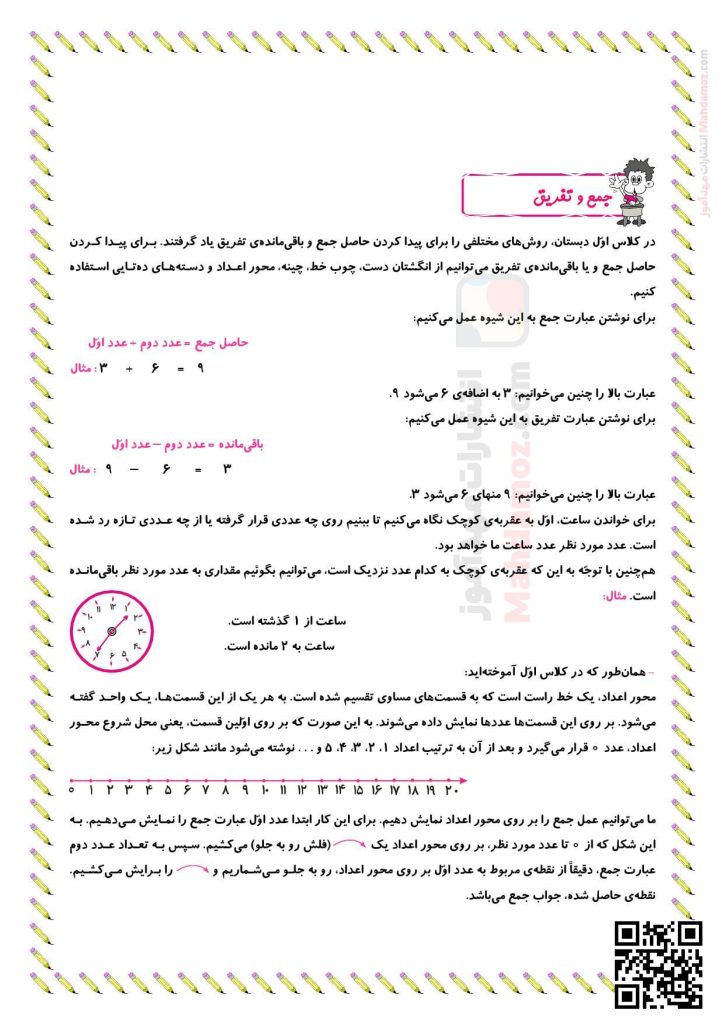 درسنامه آموزشی فصل 1 عدد و رقم ریاضی سال دوم تحصیلی